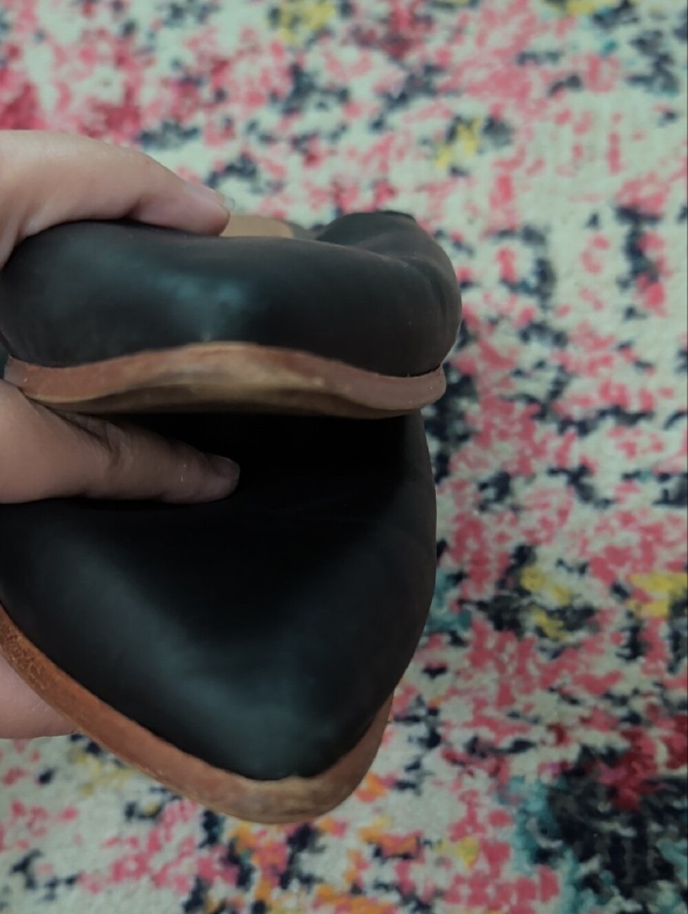 Madewell Black Pointed Leather Mules - Picture 8 of 8
